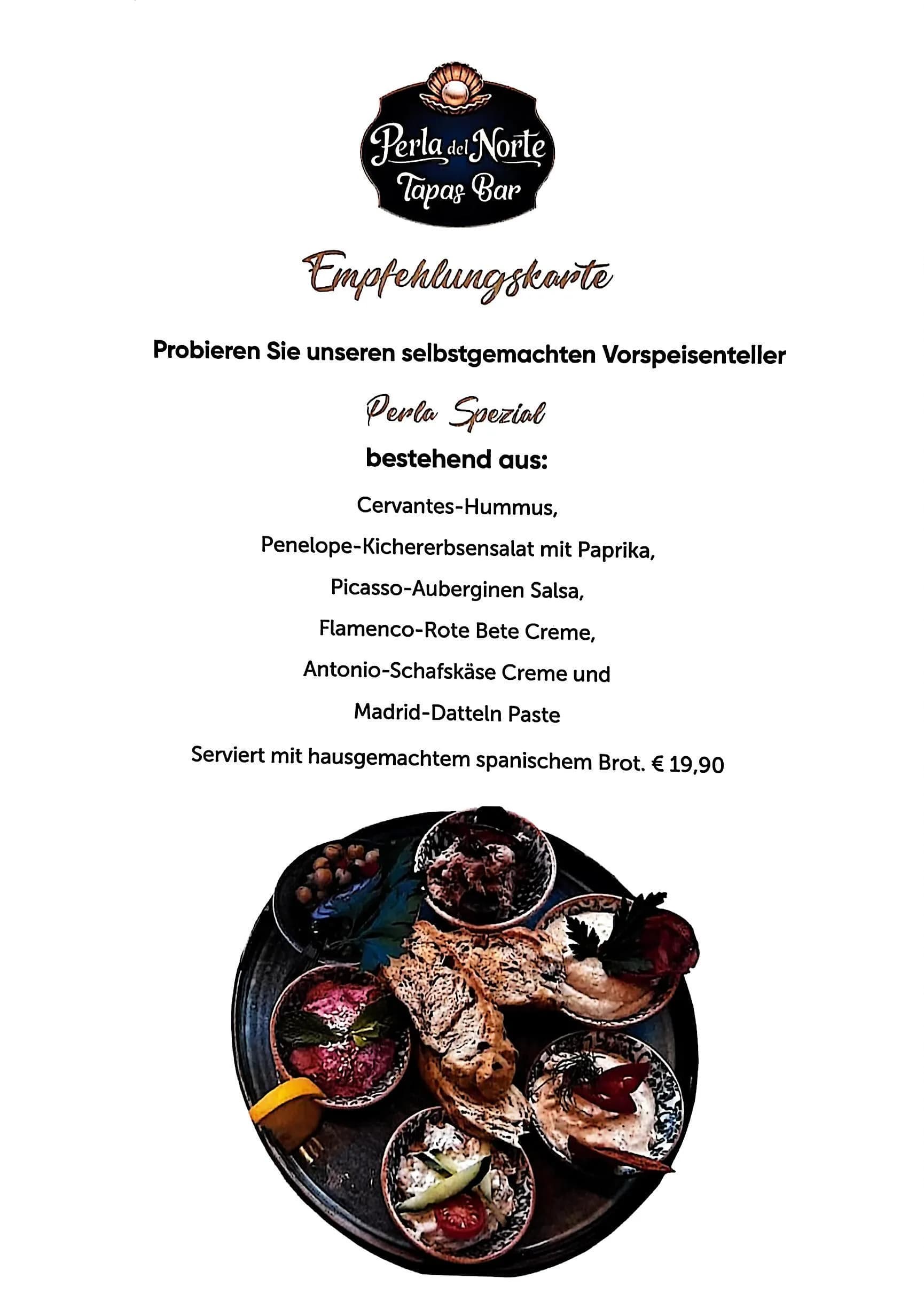 Speisekarte Seite 2